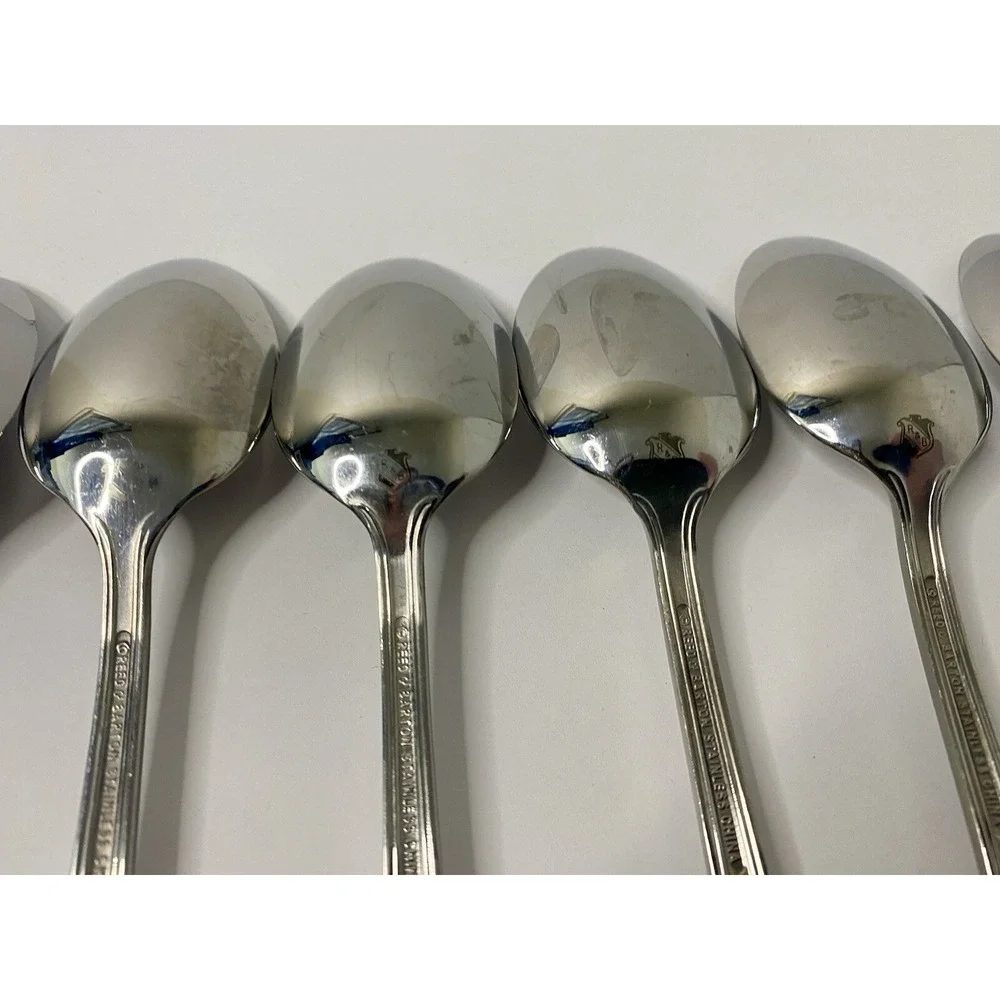 Reed & Barton COPLEY 6 Teaspoons Stainless Steel Flatware Replacements #2